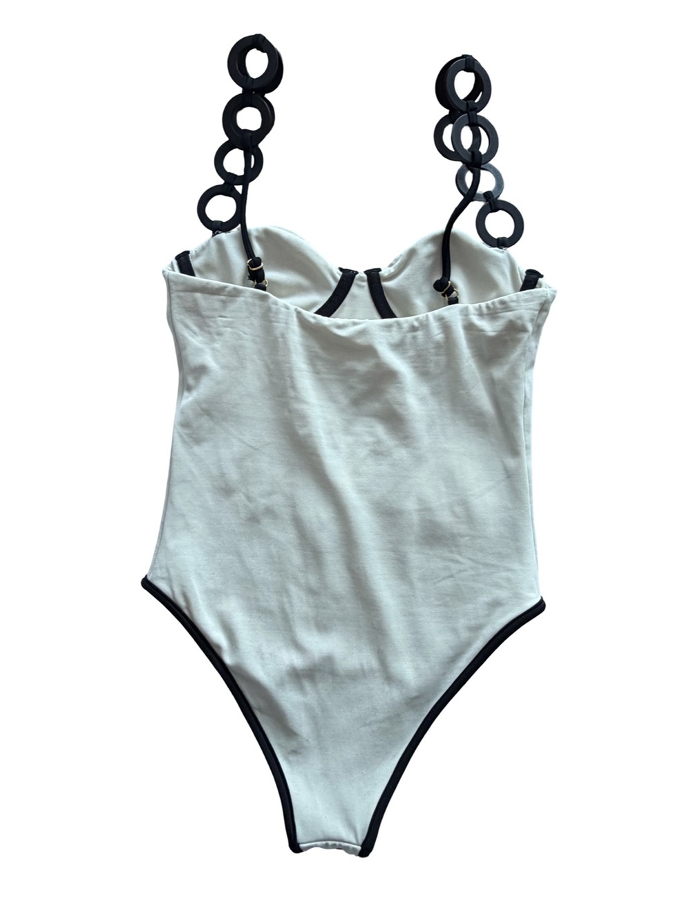 Saudade De Você White Night One Piece Swimsuit Size S - Picture 6 of 9